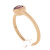 Image 9 : NEW 14k Rose Gold 1.01 ctw Oval GIA NO HEAT Pink Sapphire Bezel Set Solitaire Ri