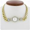 18k Gold South Sea Pearl & 7.65 ctw Diamond Curb Link Necklace & Bracelet Set