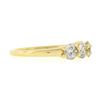 Image 5 : 18k Yellow Gold 1.22 ctw Round Ideal Low Profile Diamond 5 Stone Stack Band Ring
