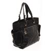 Image 2 : Chanel Black Quilted Coated Canvas Biarritz Tote Bag