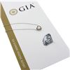 18K White Gold GIA Heart Brilliant Diamond & Ruby Halo Slide Pendant Necklace