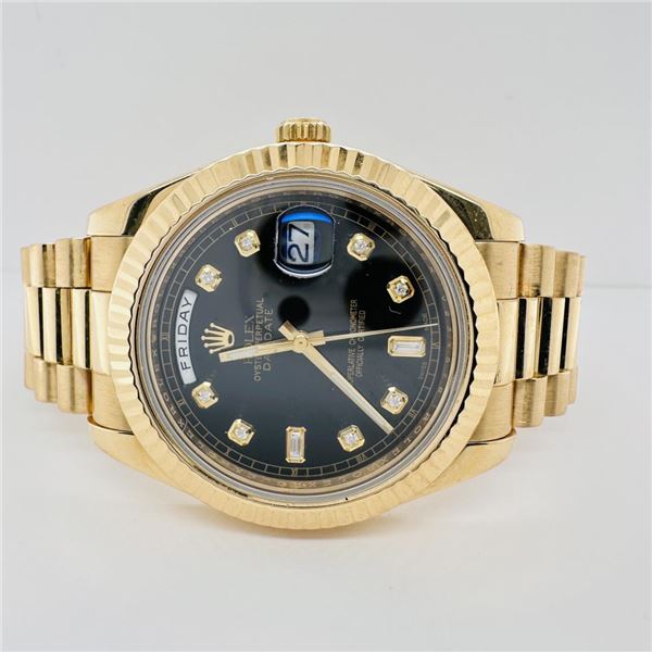 Rolex Day-Date President 41mm Gold w/ Diamond Dial