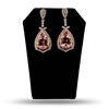 17.31 ctw Morganite and 2.38 ctw Diamond 14K Rose and White Gold Earrings