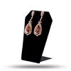 Image 2 : 17.31 ctw Morganite and 2.38 ctw Diamond 14K Rose and White Gold Earrings