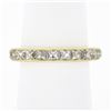 NEW 18k Yellow Gold 2.0 ctw French Cut Channel Diamond Stack Wedding Band Ring