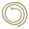 Image 4 : Elegant Yellow Gold 20" 4.3mm Polished Flat Cuban Curb Link Chain Necklace