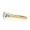 Image 5 : Mid Century 14K TT Gold 0.52 ctw Old European Diamond Three Stone Engagement Rin
