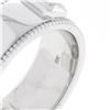 Image 8 : NEW 14k Gold GIA 0.53 ctw Emerald Cut Diamond Solitaire Milgrain Wide Band Ring