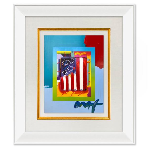 Flag with Heart by Peter Max