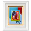 Flag with Heart by Peter Max