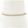 Image 2 : NEW Classic 14k Gold VS F 3.23 ctw Round Brilliant Diamond Line Tennis Bracelet