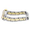 Image 7 : Rolex Ladies Two Tone Gold And Steel Champagne Dial Pyramid Bezel Oyster Band Da