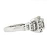 Image 5 : Solid 14k White Gold 1.46 ctw Radiant Diamond Engagement Ring