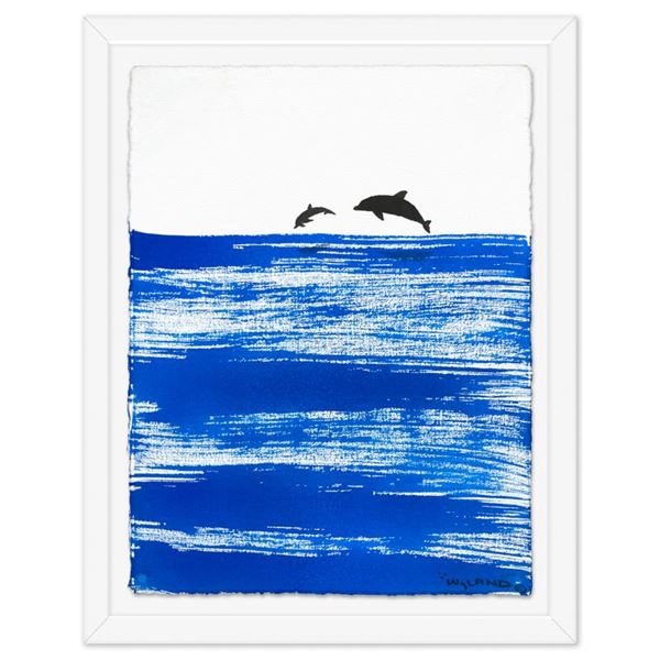 Dolphins Jumping by Wyland Original