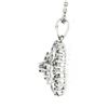 Image 6 : 14k White Gold 1.10 ctw Round & Baguette Diamond Cluster Pendant & 18" Chain