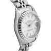 Image 3 : Rolex Ladies Stainless Steel Quickset Silver Index Engine Turn Bezel With Rolex