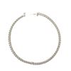 Image 4 : 5.40 ctw Diamond Hoop Earrings - 14KT White Gold
