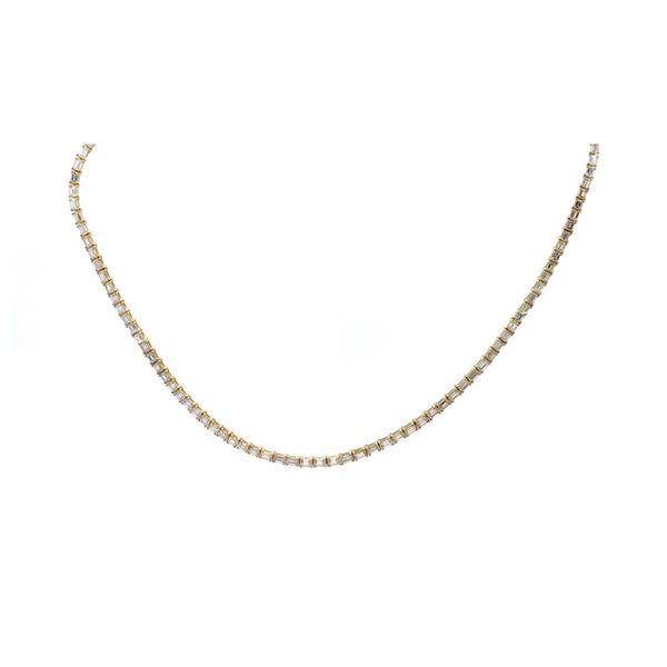 21.41 ctw Diamond Eternity Necklace - 18KT Yellow Gold
