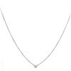 Image 3 : 14kt WG Solitare Necklace 0.24 cts.