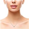 Image 4 : 14kt WG Solitare Necklace 0.24 cts.