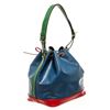 Image 3 : Louis Vuitton Blue Red And Green Epi Leather Noe Shoulder Bag
