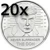 Donald Trump Mugshot Fine Silver Coin BUNDLE (20 TOTAL)