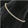 NEW Classic 14k Gold VS F 3.23 ctw Round Brilliant Diamond Line Tennis Bracelet