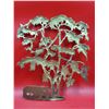 Image 2 : VTG Brass Bonsai Tree of Life Wall Hanging