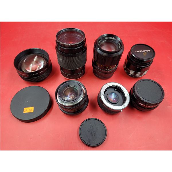 5 Camera Lenses (Yashica, Minolta, Canon, etc.)