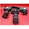 Image 1 : 3 Cameras (Minolta, Konica, & Pentax) w/ Lens Attachments (Tamron, etc.)