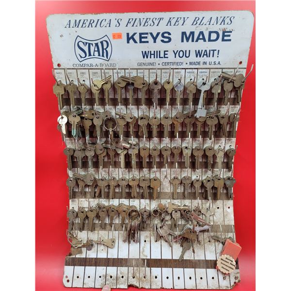 VTG Star Compar-A-Board w/ Assorted Blank Keys