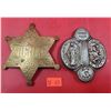 Image 1 : Sheriff Badge & Religious Speed Kills Car Visor Clip