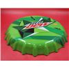 Image 2 : Mountain Dew Bottle Cap Tin Sign