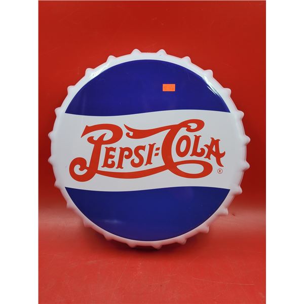 Pepsi-Cola Bottle Cap Tin Sign