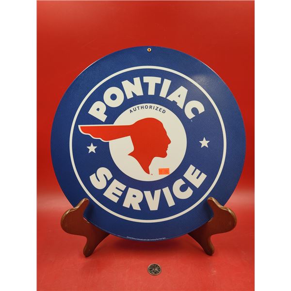 Steel Pontiac Service Sign