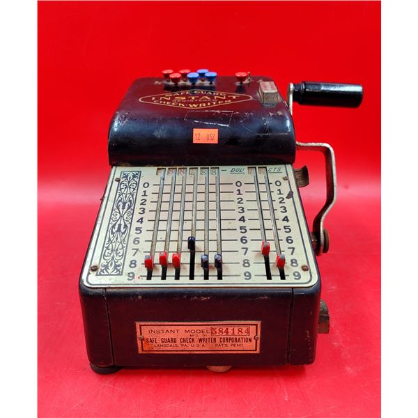 VTG Safe-Guard Instant Check-Writer