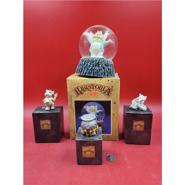 Krystonia Fantasy Figurines & Musical Snow Globe