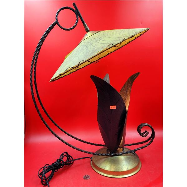 MCM Wrought Iron Table Lamp