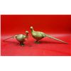 2 VTG Brass Pheasant Figurines