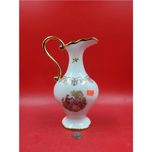 Limoges Courting Couple Porcelain Jug/Ewer Made in France