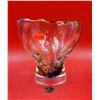 Hand-Blown Art Glass Bowl