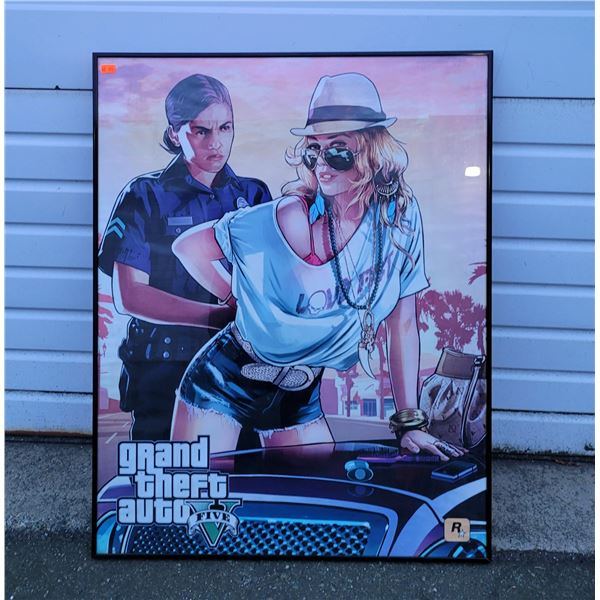 Framed Grand Theft Auto Poster
