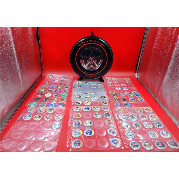 Hot Wheels Super Rally Case & Assorted NHL Pogs