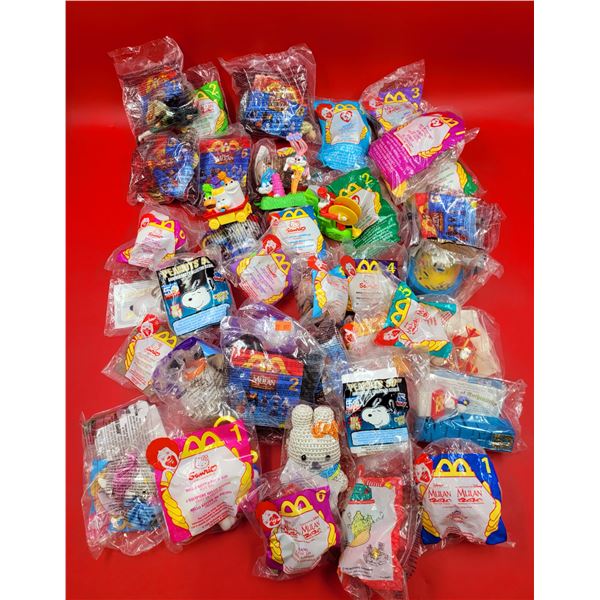 Lot of Assorted McDonald's Toys w/ Snoopy, Sanrio, Mulan, Ty, & More