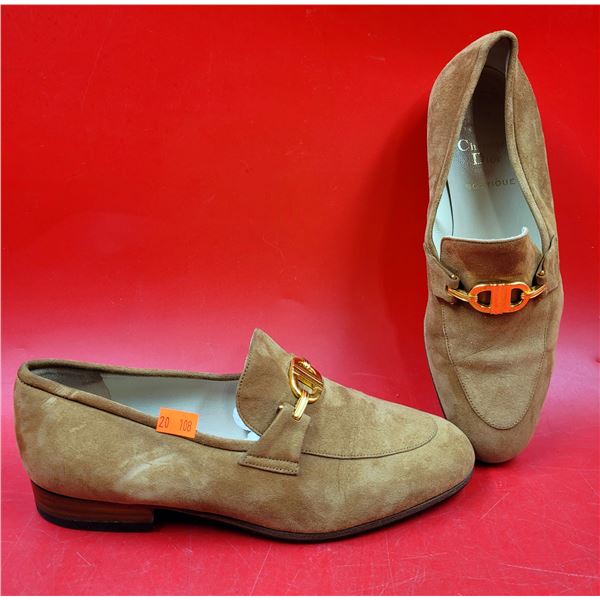 Pair of Christian Dior Suede Loafers