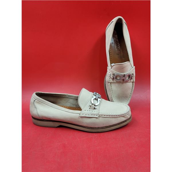 Pair of Ferragamo Leather Loafers Made in Italy