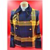 Mondi 100% Wool Double-Breasted Plaid Jacket