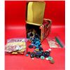 Tin of Assorted VTG Buttons