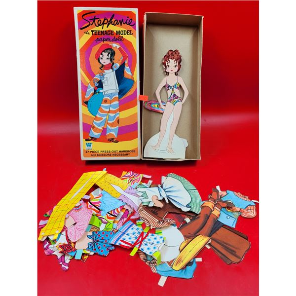 1970s Stephanie The Teenage Model Paper Doll w/ Wardrobe