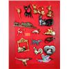 Lot of Assorted Animal Brooches w/ Cats, Dogs, Birds, & More